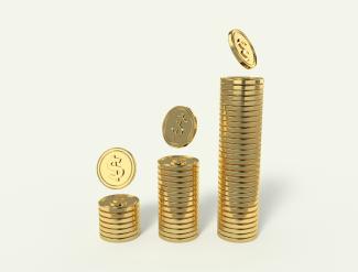 a group of coins by Allison Saeng courtesy of Unsplash.